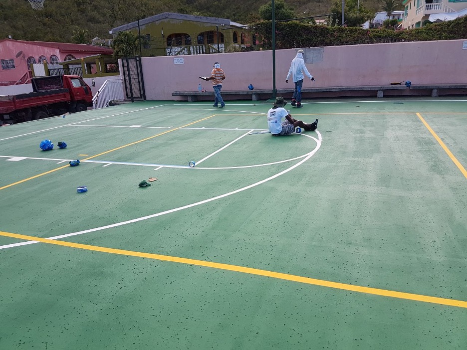 NSI to start with repair of the community basketball courts