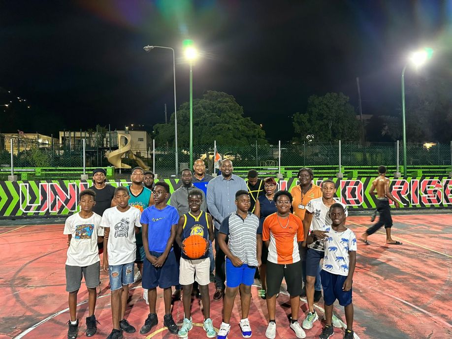 Minister Ottley; St. Peters Basketball court shines bright again